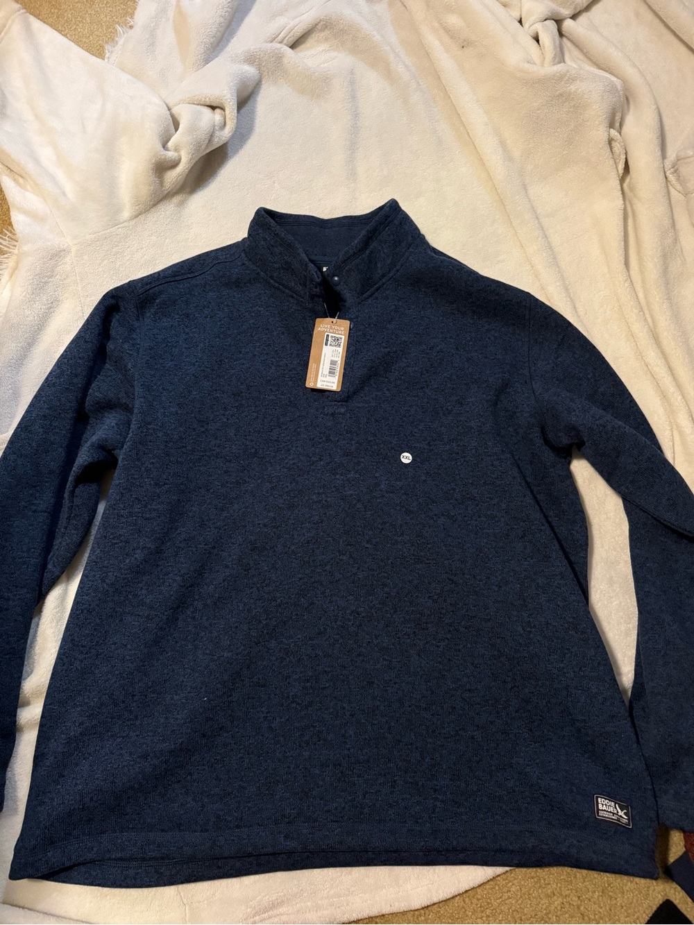 Bauer Men's Navy Zip-Up Sweater